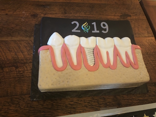 dental implant cake